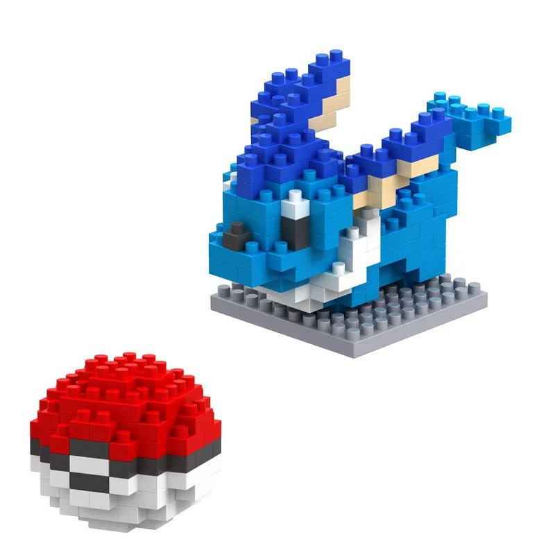 34 New Style Pokémon Mini Building Blocks Cartoon Pikachu Animal Model Educational Game Graphic Pokémon Toy