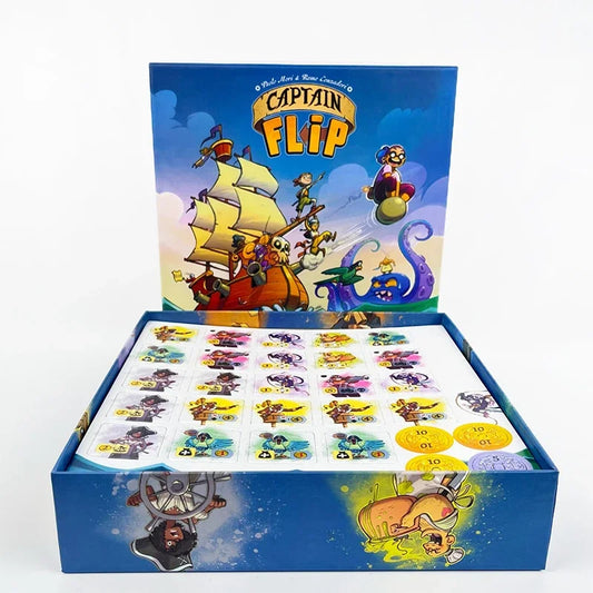 Captain Flip - the Ultimate Family Card Game - Fast-Paced Strategic Board Game for 2-6 Players - Fun Tabletop Party Game