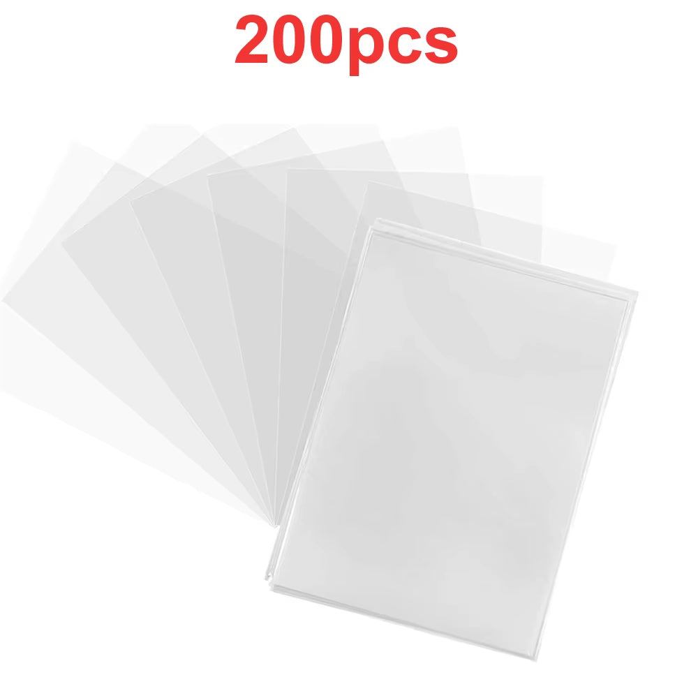 100-1000Pcs Card Sleeves Transparent Playing Cover Clear Protector Cards Holder for Board Game ID Trading Folder Photo Pouch