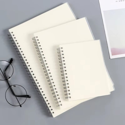 A5/B5 Notebook Spiral Book Coil Planner Lined Blank Grid Paper Journal Diary Sketchbook for School Supplies Stationery Office