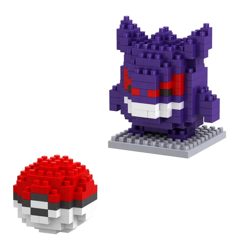34 New Style Pokémon Mini Building Blocks Cartoon Pikachu Animal Model Educational Game Graphic Pokémon Toy