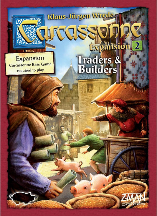 Carcassonne Traders Builders Board Game EXPANSION 2 Ages 7 and up 2 6 Players U