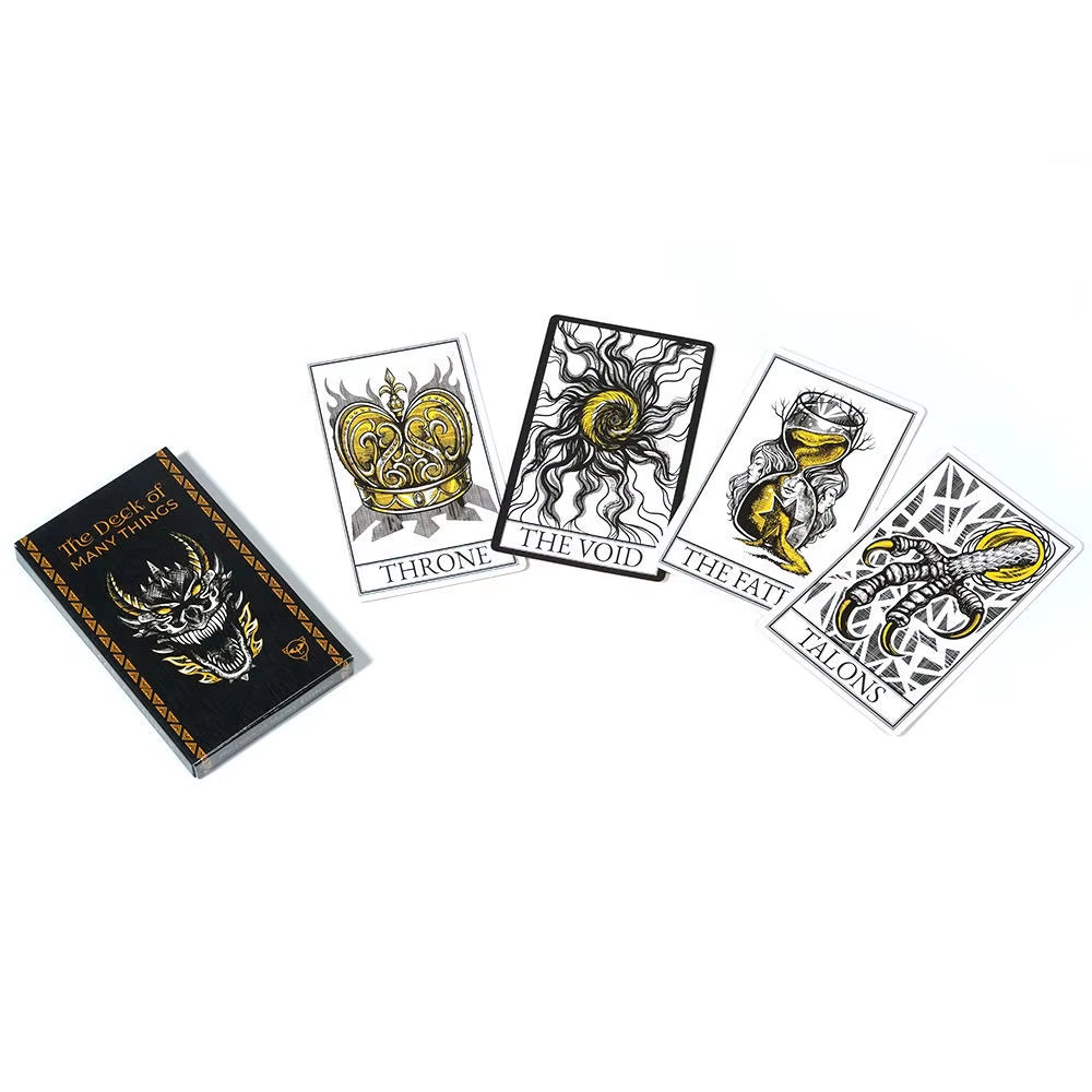 The Deck of Many Things Tarot Cards Compatible W/ Dungeons and Dragons Fifth Edition Dungeon Master Gift Fifth Edition Party Toy