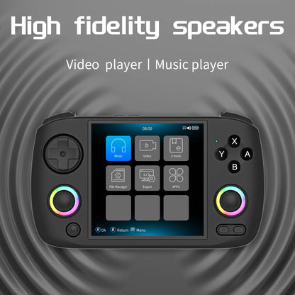 RG Cubexx Retro Handheld Game Console 3.95 Inch IPS Screen Linux System Built-In 64G TF Card 5056 Games Support HD Out