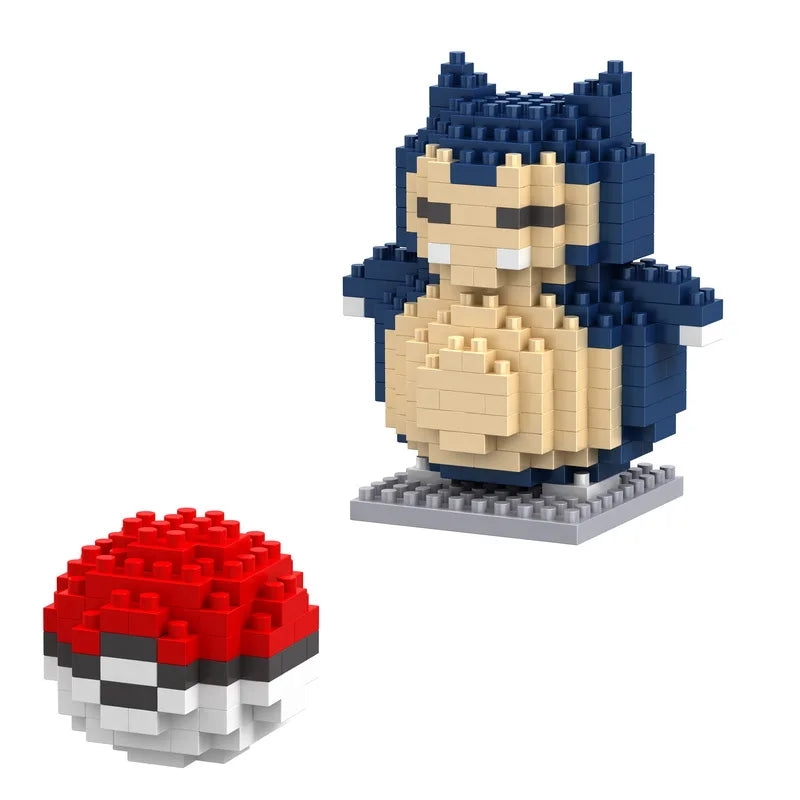 34 New Style Pokémon Mini Building Blocks Cartoon Pikachu Animal Model Educational Game Graphic Pokémon Toy