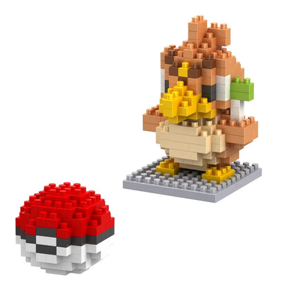 34 New Style Pokémon Mini Building Blocks Cartoon Pikachu Animal Model Educational Game Graphic Pokémon Toy