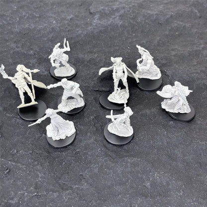 Pathfinder Board Game Dungeons Miniatures Male Elf Human Fighter Dwarf Barbarian Rust Monster Half Orc Role Playing Figures