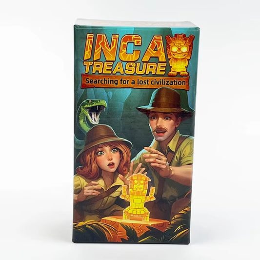 Incan Treasure Quest: Strategy Board Game for 3-8 Players (Ages 14+) – Bluff, Bet & Race to Survive!