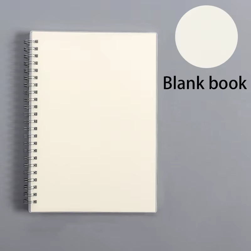 A5/B5 Notebook Spiral Book Coil Planner Lined Blank Grid Paper Journal Diary Sketchbook for School Supplies Stationery Office