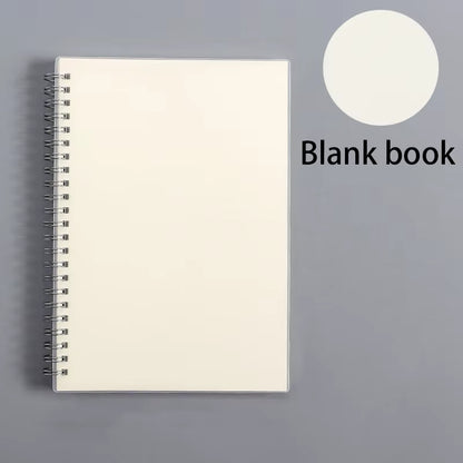 A5/B5 Notebook Spiral Book Coil Planner Lined Blank Grid Paper Journal Diary Sketchbook for School Supplies Stationery Office