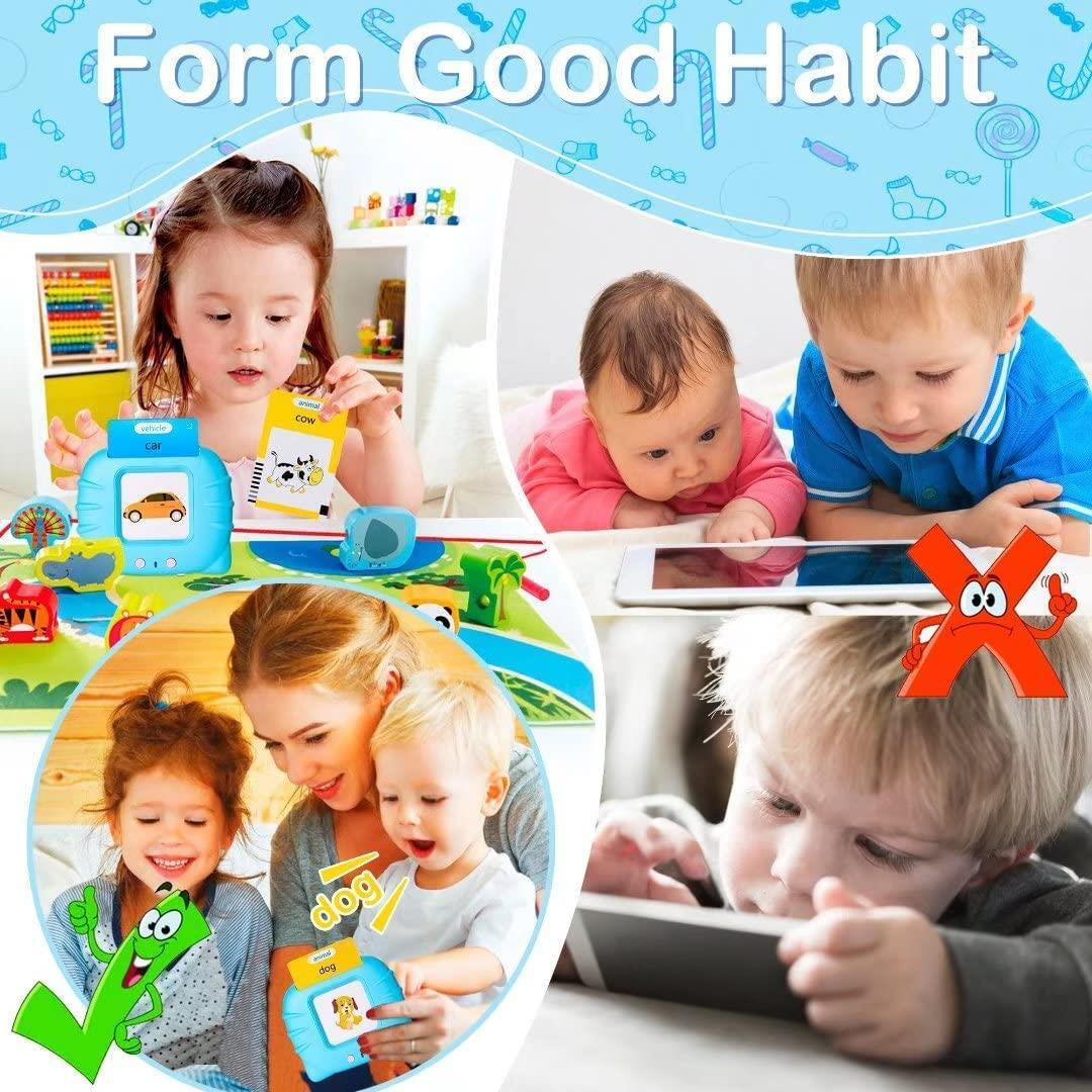 224 WORD TALKING FLASH CARDS EARLY LEARNING TOY 2-6 TODDLER CHILD PRESCHOOL BLUE