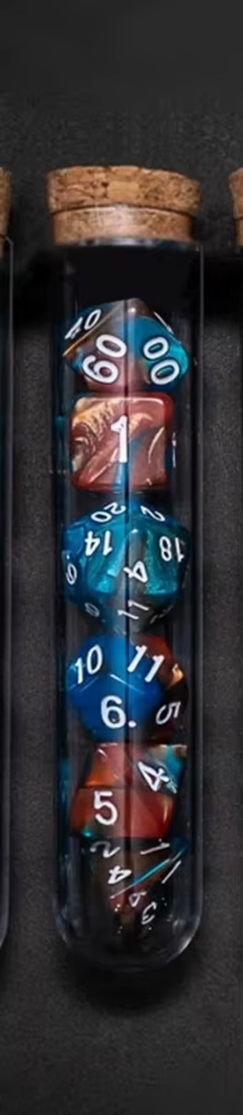 Transparent Polyhedral D&D COC Dice Set 7Pcs/Set Dnd RPG Fantasy Potion Flask | Dungeons and Dragons Dice Set for Table Games