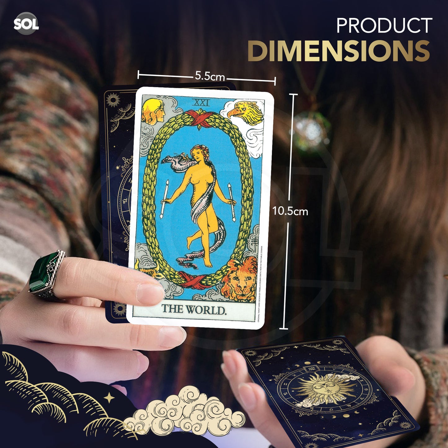 78 Tarot Cards Deck Set Box for Beginners and Party Games & Playing Guide Book