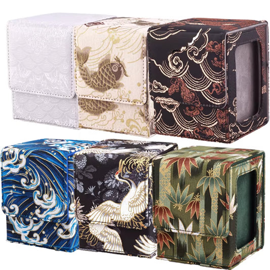 120+ Trading Card Deck Box with Display Window MTG PTCG TCG Board Games Collectible Card Cases YGO Magnetic Organiser Case Gift