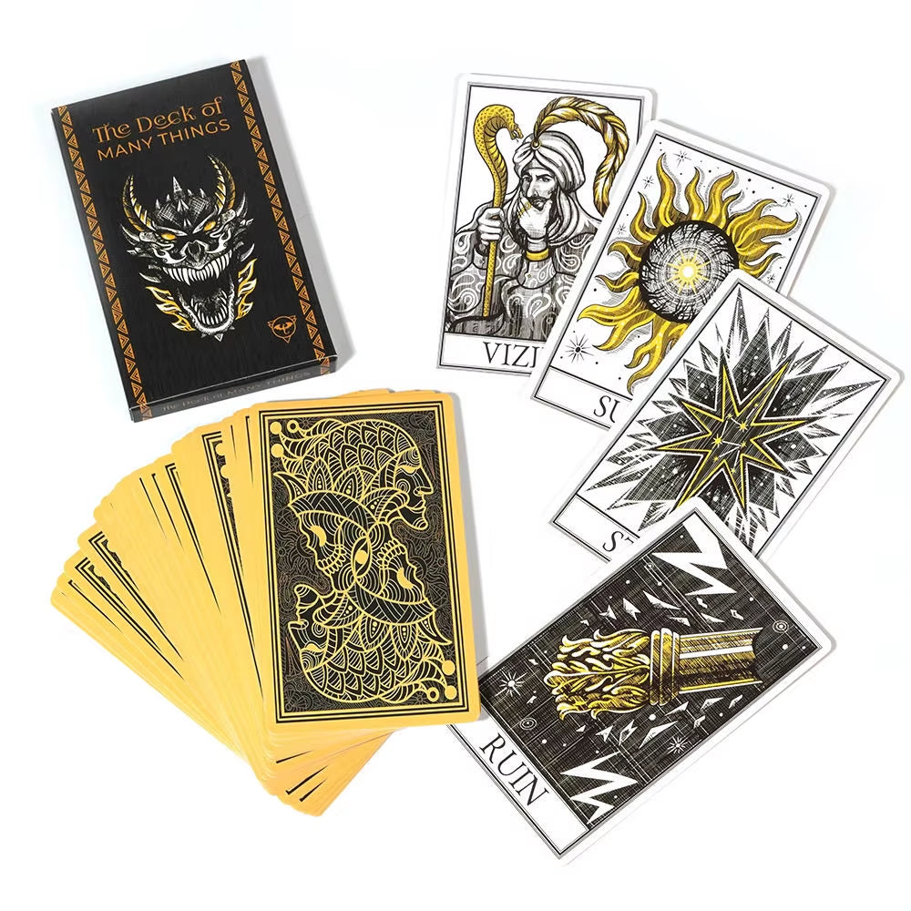 The Deck of Many Things Tarot Cards Compatible W/ Dungeons and Dragons Fifth Edition Dungeon Master Gift Fifth Edition Party Toy