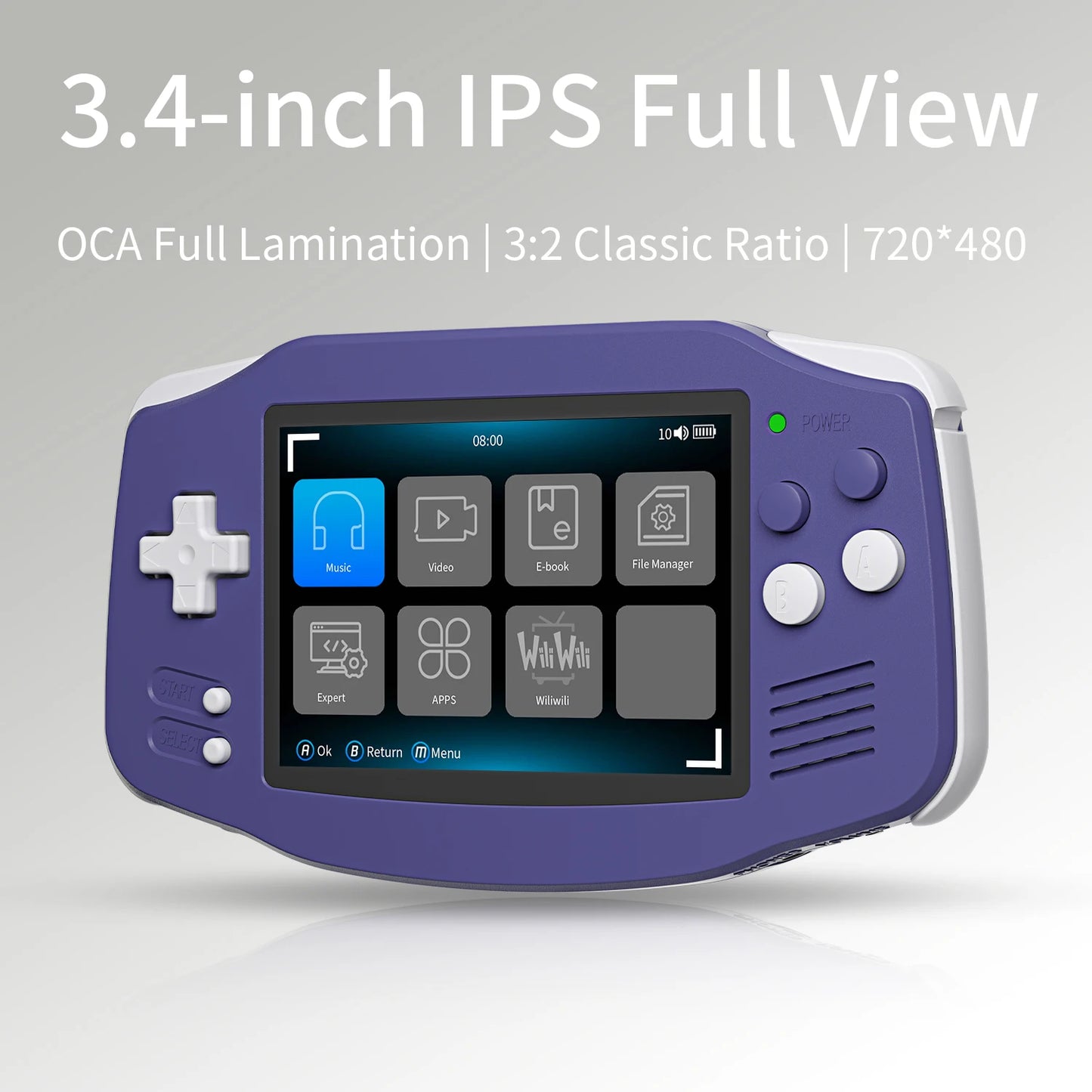 RG34XX 64Bit Retro Handheld Game Player 3.4-Inch IPS Screen Hd-Support TV Portable Game Console 3500Mah Streaming Gift