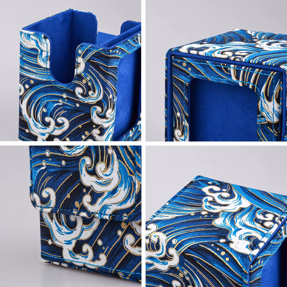 120+ Trading Card Deck Box with Display Window MTG PTCG TCG Board Games Collectible Card Cases YGO Magnetic Organiser Case Gift