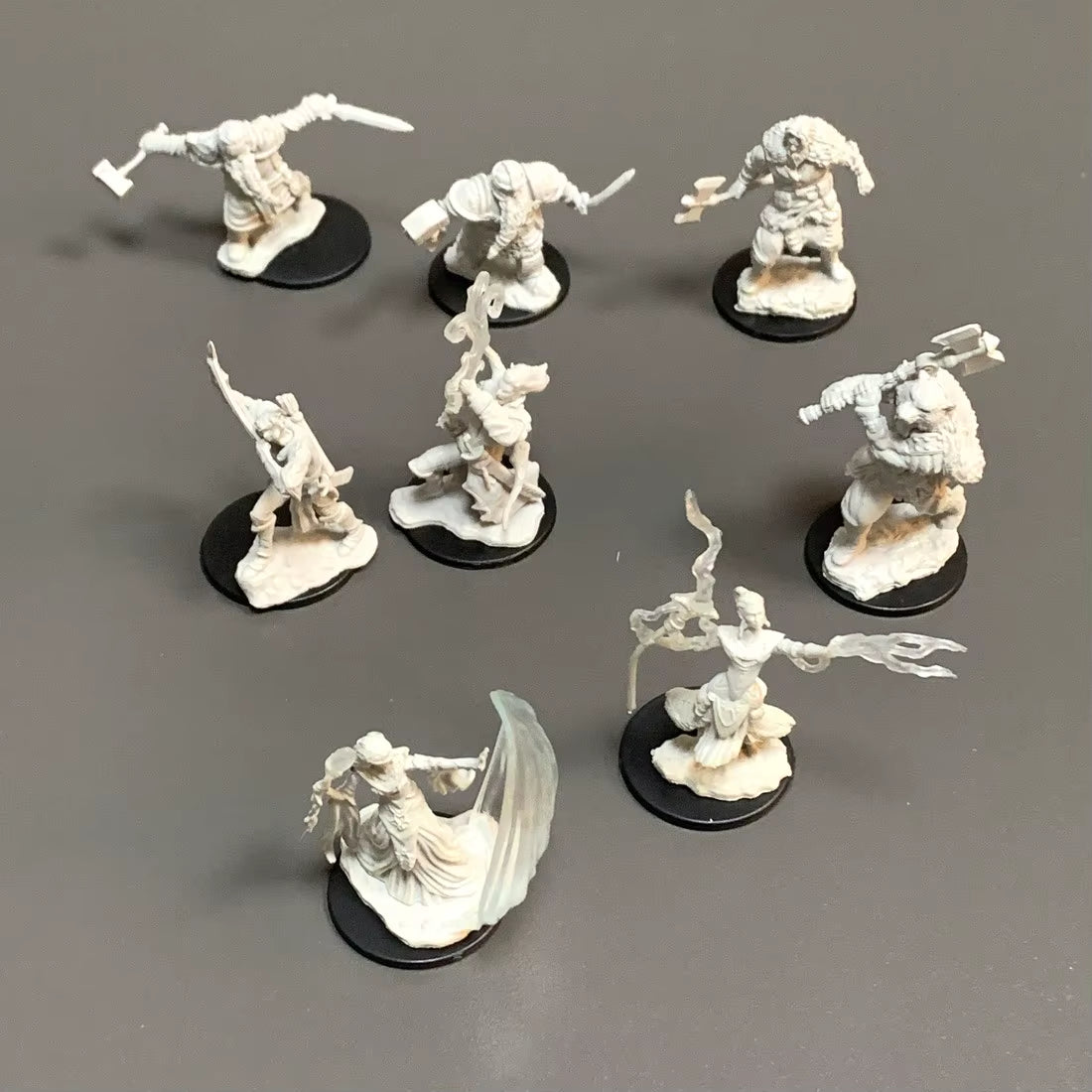 Pathfinder Board Game Dungeons Miniatures Male Elf Human Fighter Dwarf Barbarian Rust Monster Half Orc Role Playing Figures
