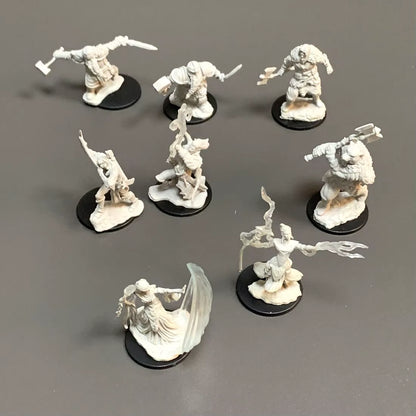 Pathfinder Board Game Dungeons Miniatures Male Elf Human Fighter Dwarf Barbarian Rust Monster Half Orc Role Playing Figures