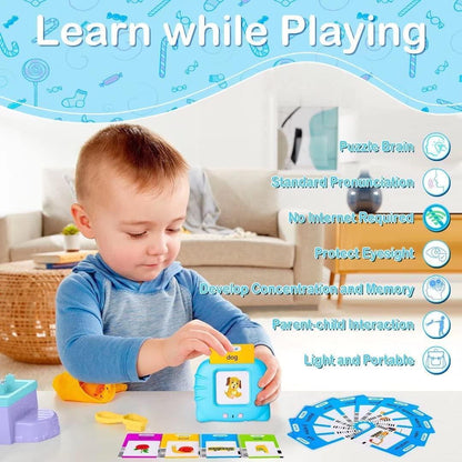 224 WORD TALKING FLASH CARDS EARLY LEARNING TOY 2-6 TODDLER CHILD PRESCHOOL BLUE