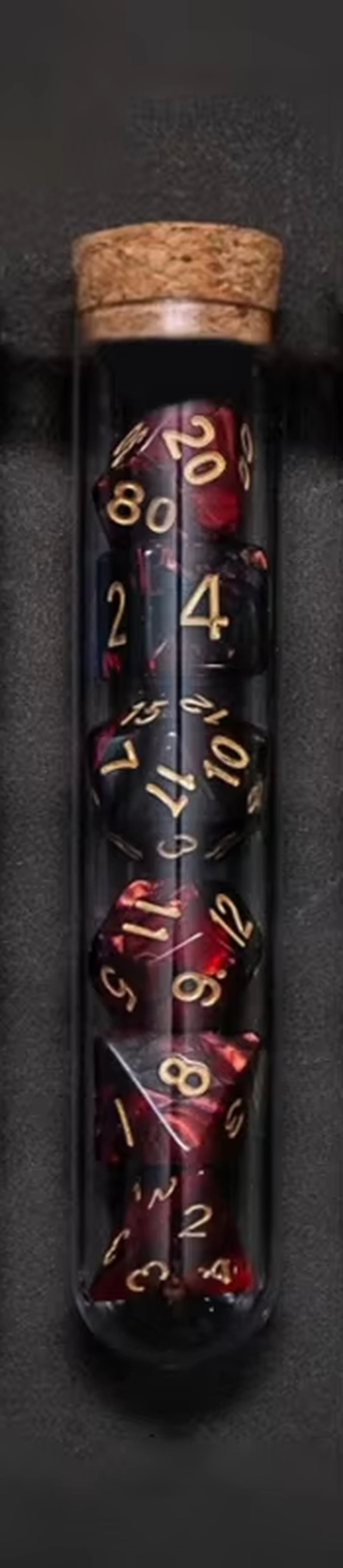 Transparent Polyhedral D&D COC Dice Set 7Pcs/Set Dnd RPG Fantasy Potion Flask | Dungeons and Dragons Dice Set for Table Games