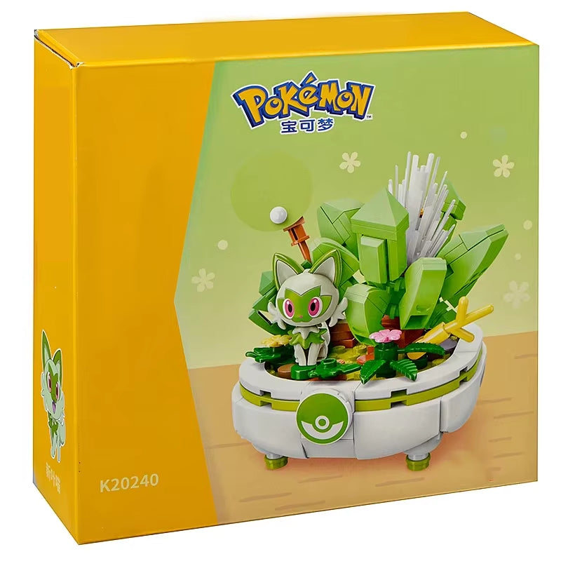 Pokémon Series Building Blocks Pikachu Psyduck Pogaman Cartoon Scene Model Bricks Collection Ornaments Kids Toys Holiday Gifts