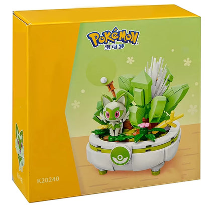 Pokémon Series Building Blocks Pikachu Psyduck Pogaman Cartoon Scene Model Bricks Collection Ornaments Kids Toys Holiday Gifts