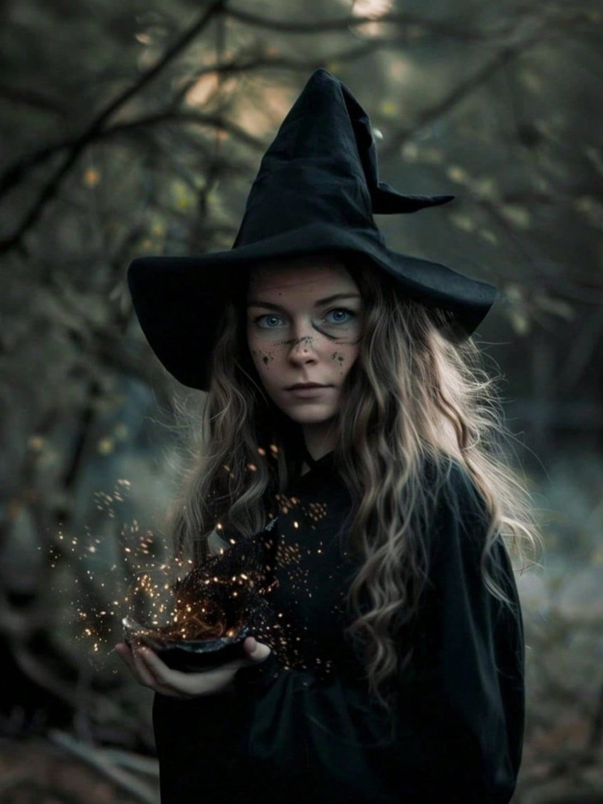 Halloween Black Witch Hat Wicked Witch Costume Hat Women Cosplay