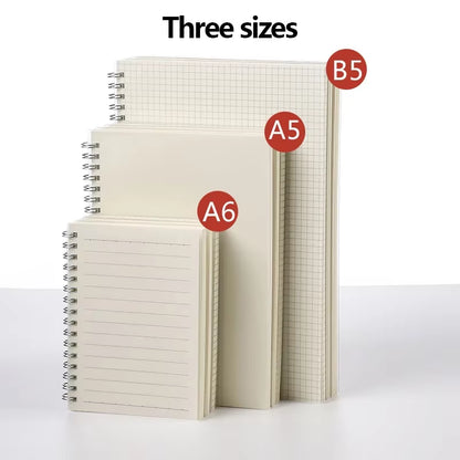 A5/B5 Notebook Spiral Book Coil Planner Lined Blank Grid Paper Journal Diary Sketchbook for School Supplies Stationery Office