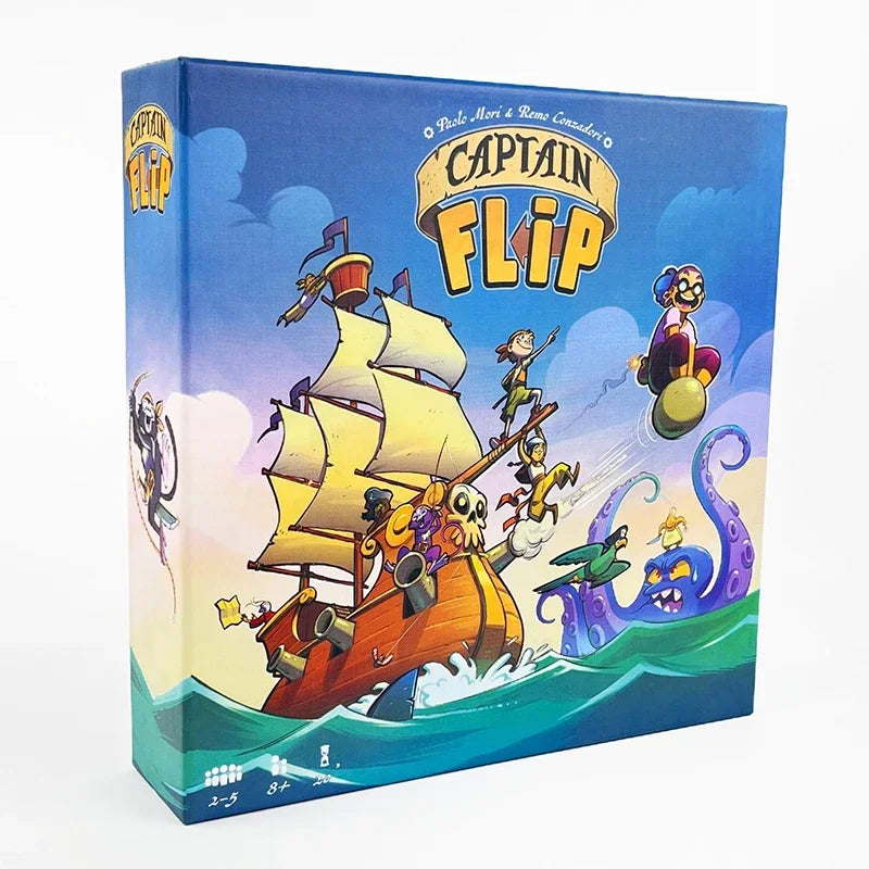 Captain Flip - the Ultimate Family Card Game - Fast-Paced Strategic Board Game for 2-6 Players - Fun Tabletop Party Game