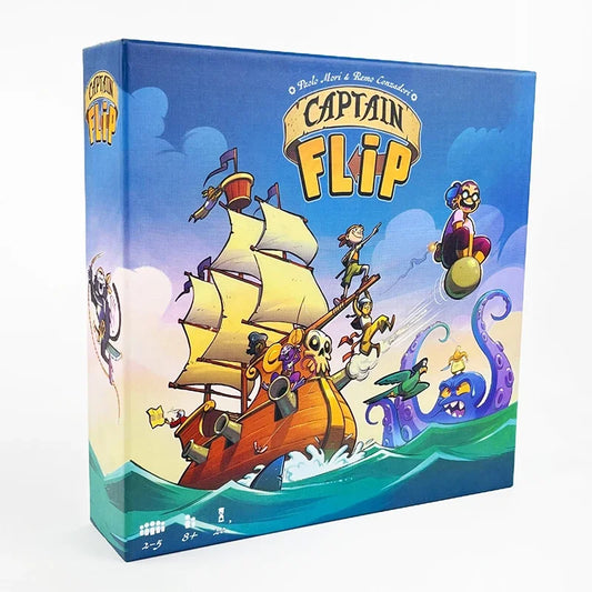 Captain Flip - the Ultimate Family Card Game - Fast-Paced Strategic Board Game for 2-6 Players - Fun Tabletop Party Game