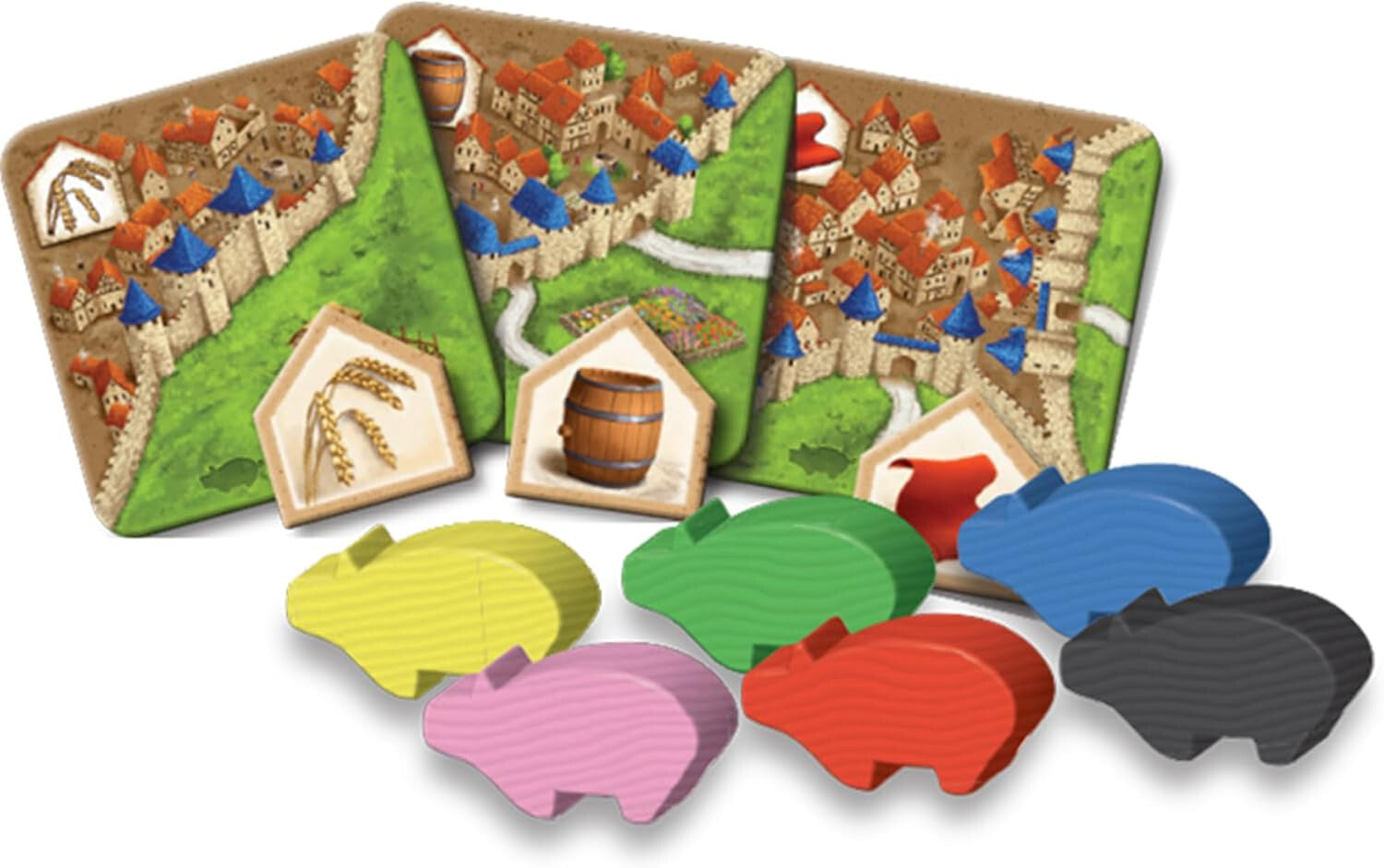 Carcassonne Traders Builders Board Game EXPANSION 2 Ages 7 and up 2 6 Players U