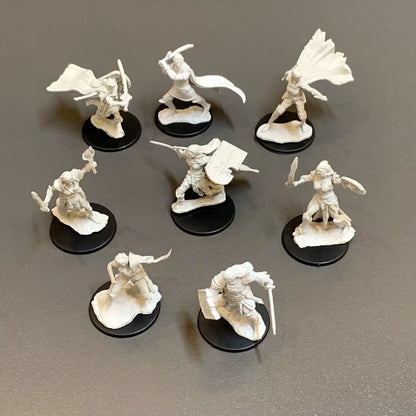 Pathfinder Board Game Dungeons Miniatures Male Elf Human Fighter Dwarf Barbarian Rust Monster Half Orc Role Playing Figures