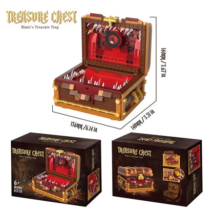 531PCS Dungeons Monster Treasure Chest Building Blocks Set Dark Souls Creative Monster Box Brick Kids DIY Toys Holiday Gifts