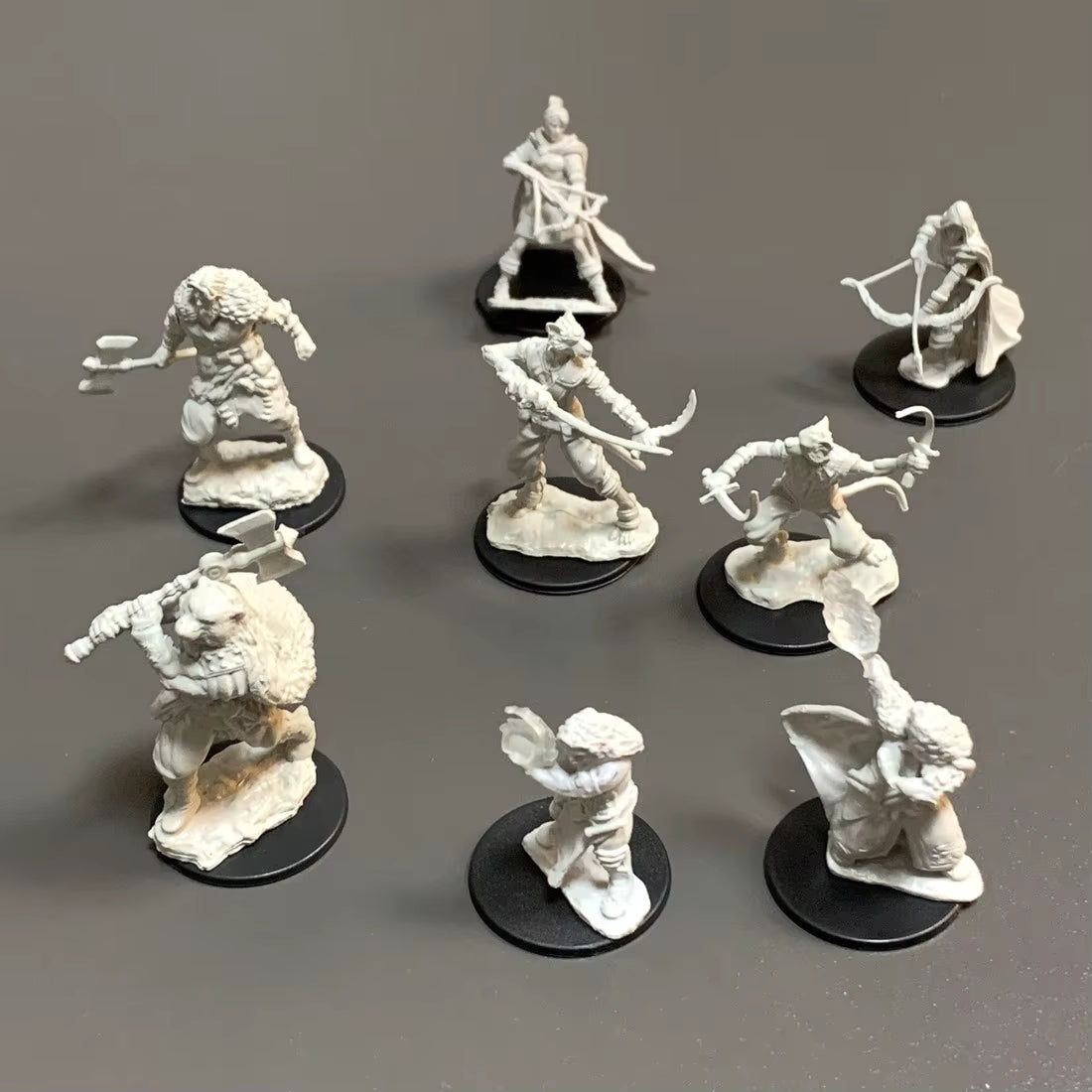 Pathfinder Board Game Dungeons Miniatures Male Elf Human Fighter Dwarf Barbarian Rust Monster Half Orc Role Playing Figures