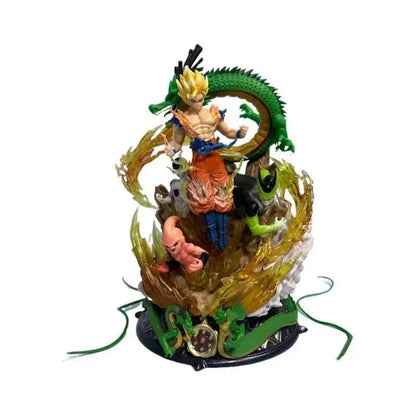 Dragon Ball 6Th Anniversary Goku High Quality Edition Gk Muscle Dance Cloud Anime Handmade Model Statue Trendy Play Box Gift