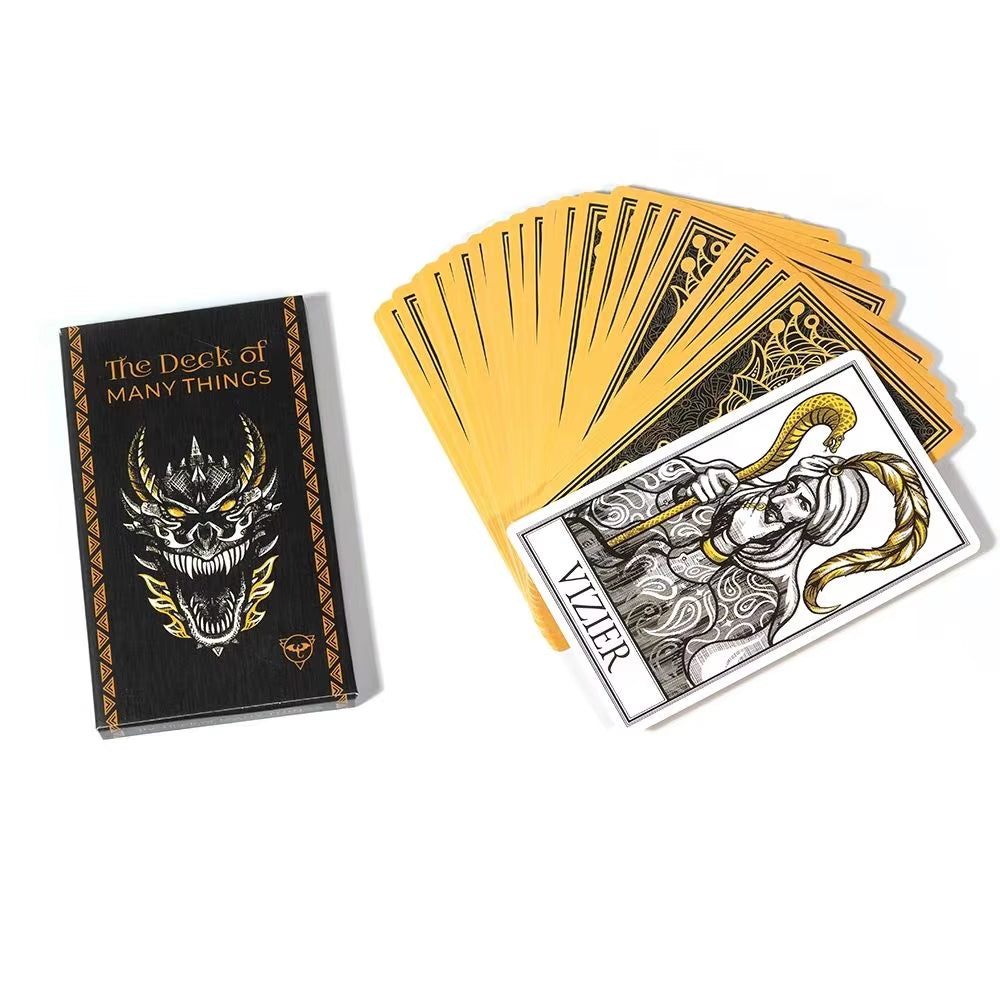 The Deck of Many Things Tarot Cards Compatible W/ Dungeons and Dragons Fifth Edition Dungeon Master Gift Fifth Edition Party Toy