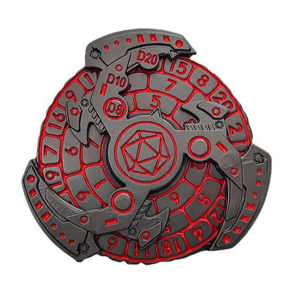 7 in 1 Fingertip Gyro Style Dnd Metal Dice Metal Dnd Dice with D&D Dice Box DND Roulette Dice Spinner for Role-Play Games Player