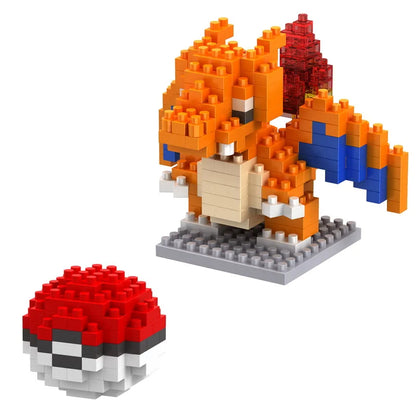 34 New Style Pokémon Mini Building Blocks Cartoon Pikachu Animal Model Educational Game Graphic Pokémon Toy