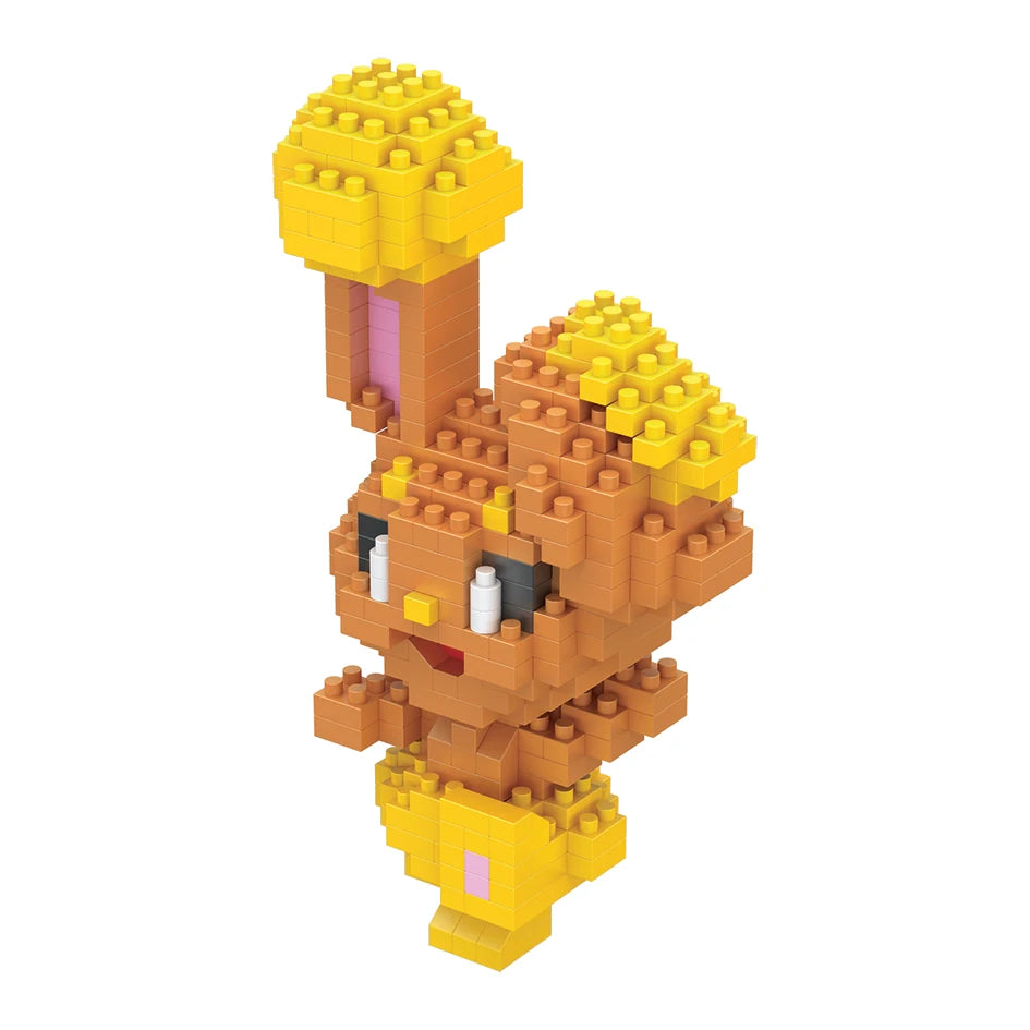 34 New Style Pokémon Mini Building Blocks Cartoon Pikachu Animal Model Educational Game Graphic Pokémon Toy