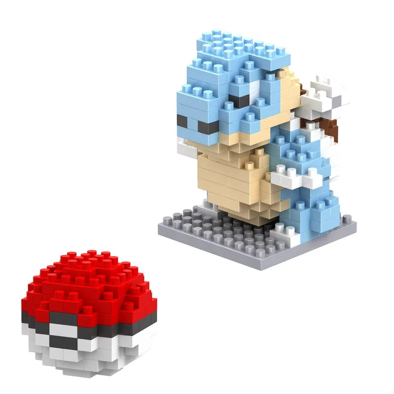 34 New Style Pokémon Mini Building Blocks Cartoon Pikachu Animal Model Educational Game Graphic Pokémon Toy