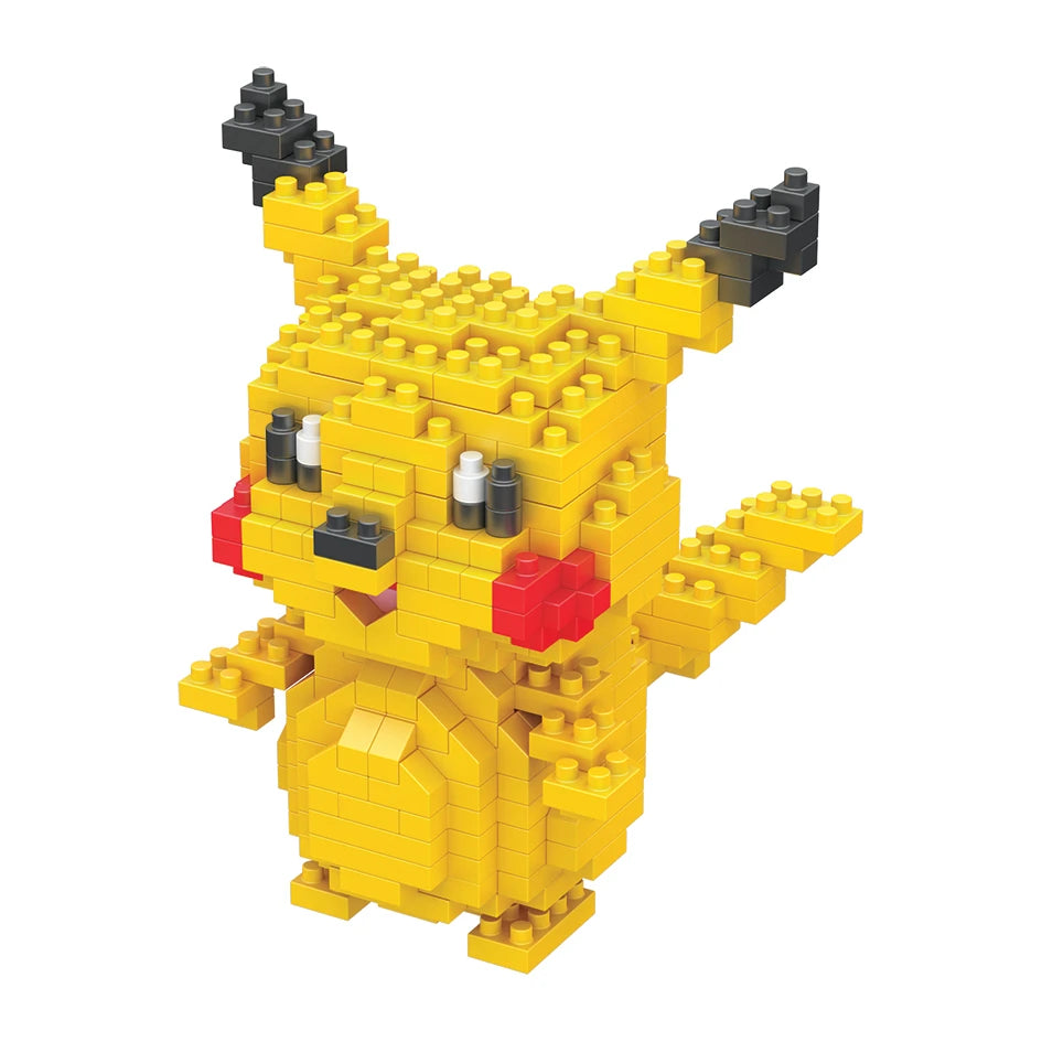 34 New Style Pokémon Mini Building Blocks Cartoon Pikachu Animal Model Educational Game Graphic Pokémon Toy