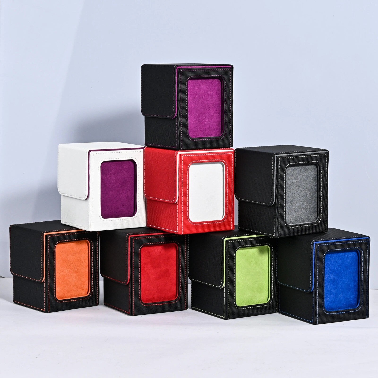 Leather Card Deck Box Magnetic Commander Trading Card Storage Box for TCG MTG UK