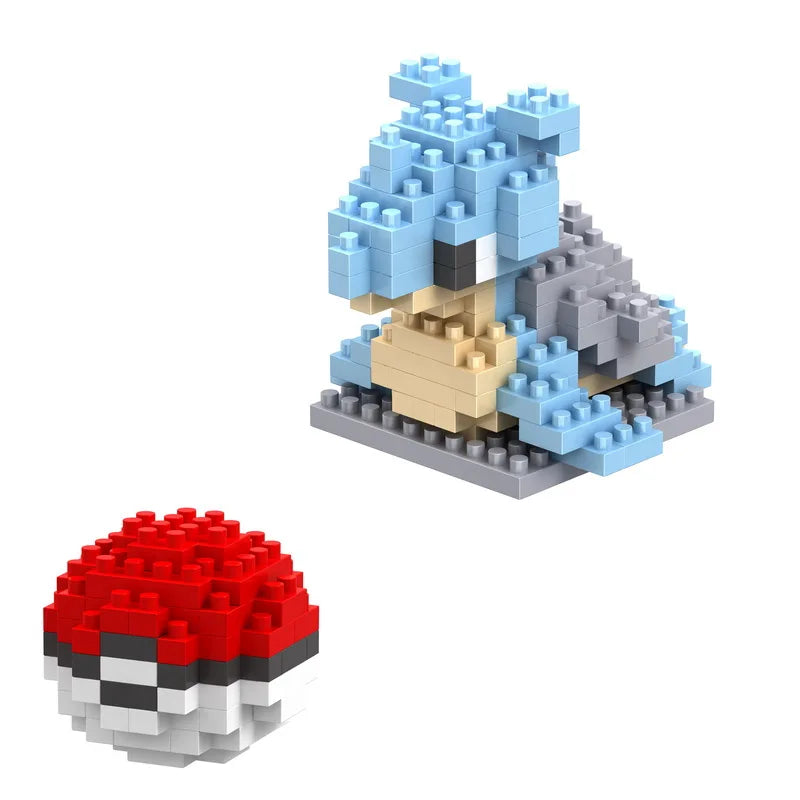 34 New Style Pokémon Mini Building Blocks Cartoon Pikachu Animal Model Educational Game Graphic Pokémon Toy