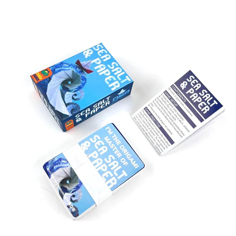 Exciting Sea Salt and Paper English Board Game for Family and Party Fun, 2-4 Players, Strategic Entertainment Adventure