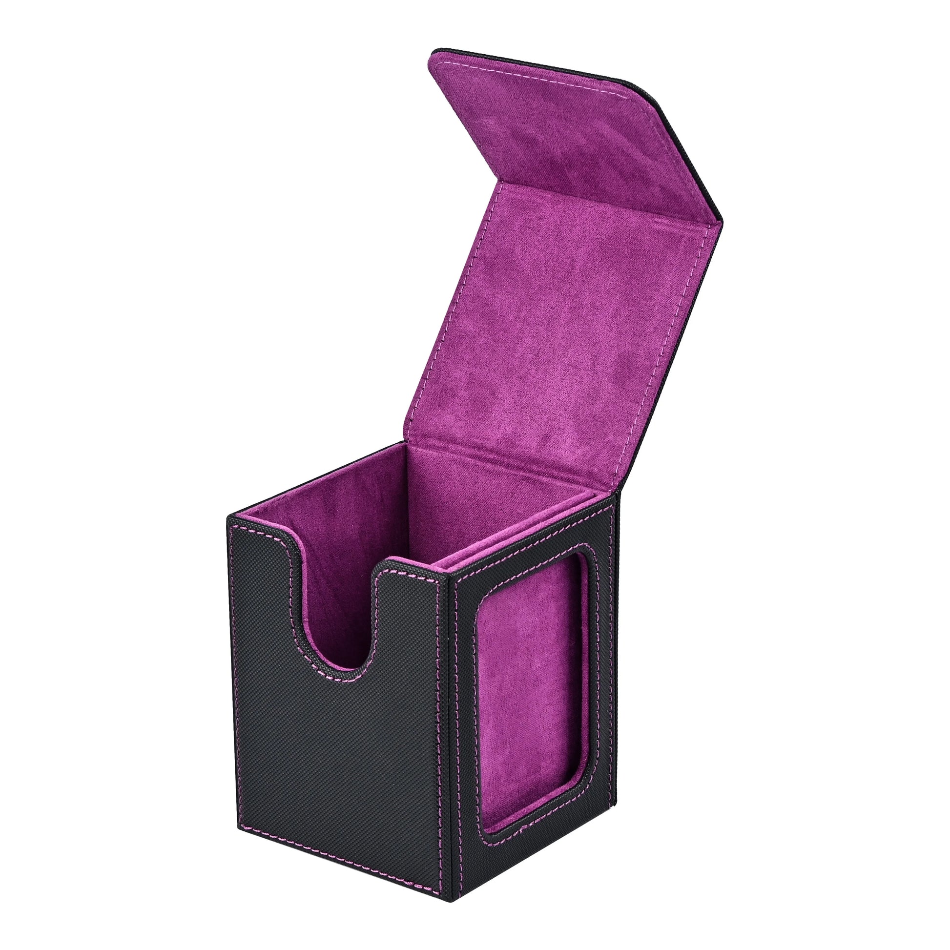 100+Card Box Storage Boxes, PU Leather Containers, Game Card Holder Collection Storage Boxes, Random: New/Old Version