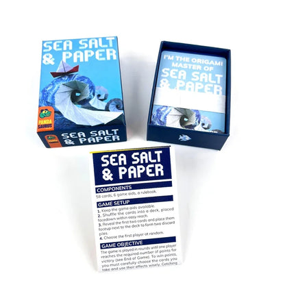 Exciting Sea Salt and Paper English Board Game for Family and Party Fun, 2-4 Players, Strategic Entertainment Adventure