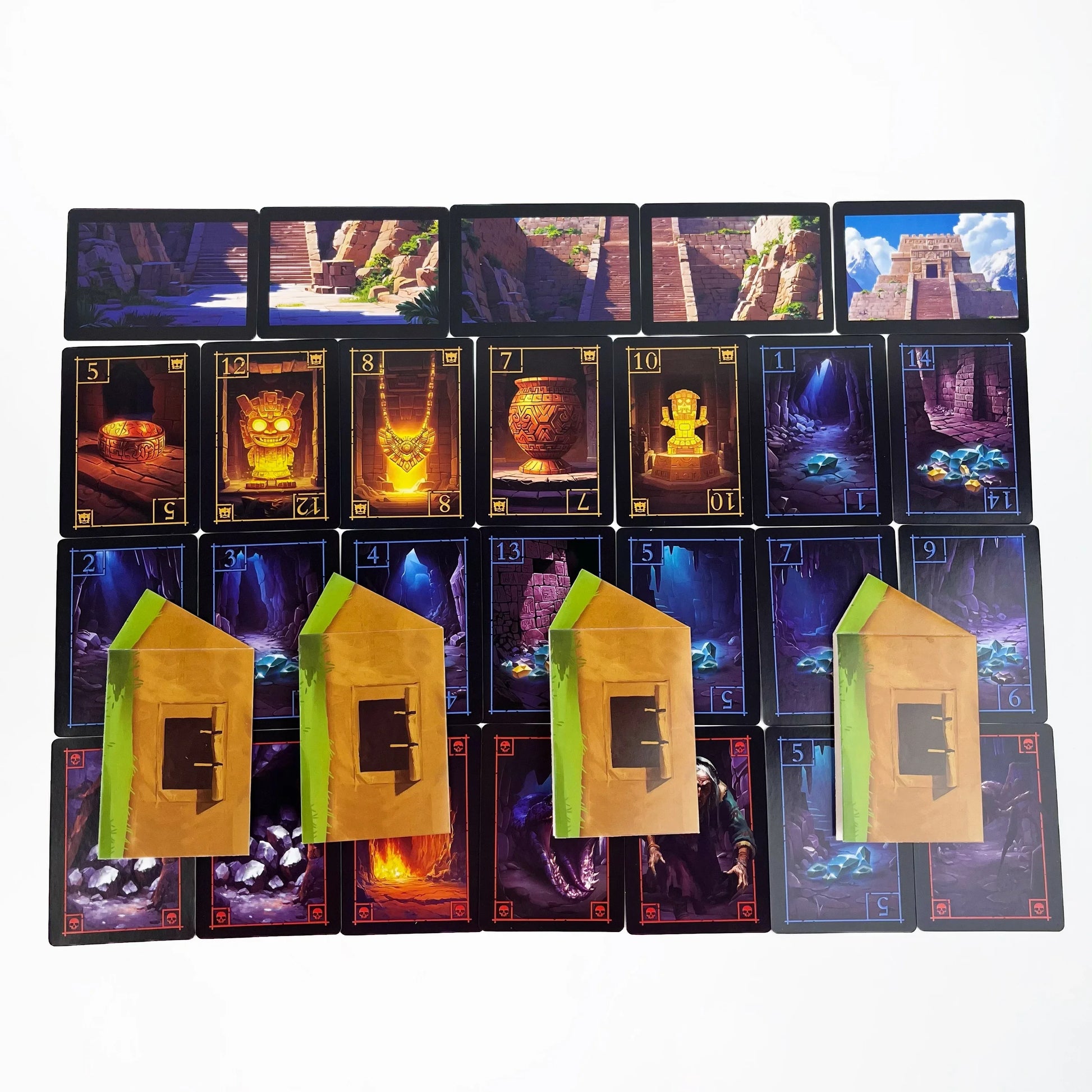 Incan Treasure Quest: Strategy Board Game for 3-8 Players (Ages 14+) – Bluff, Bet & Race to Survive!