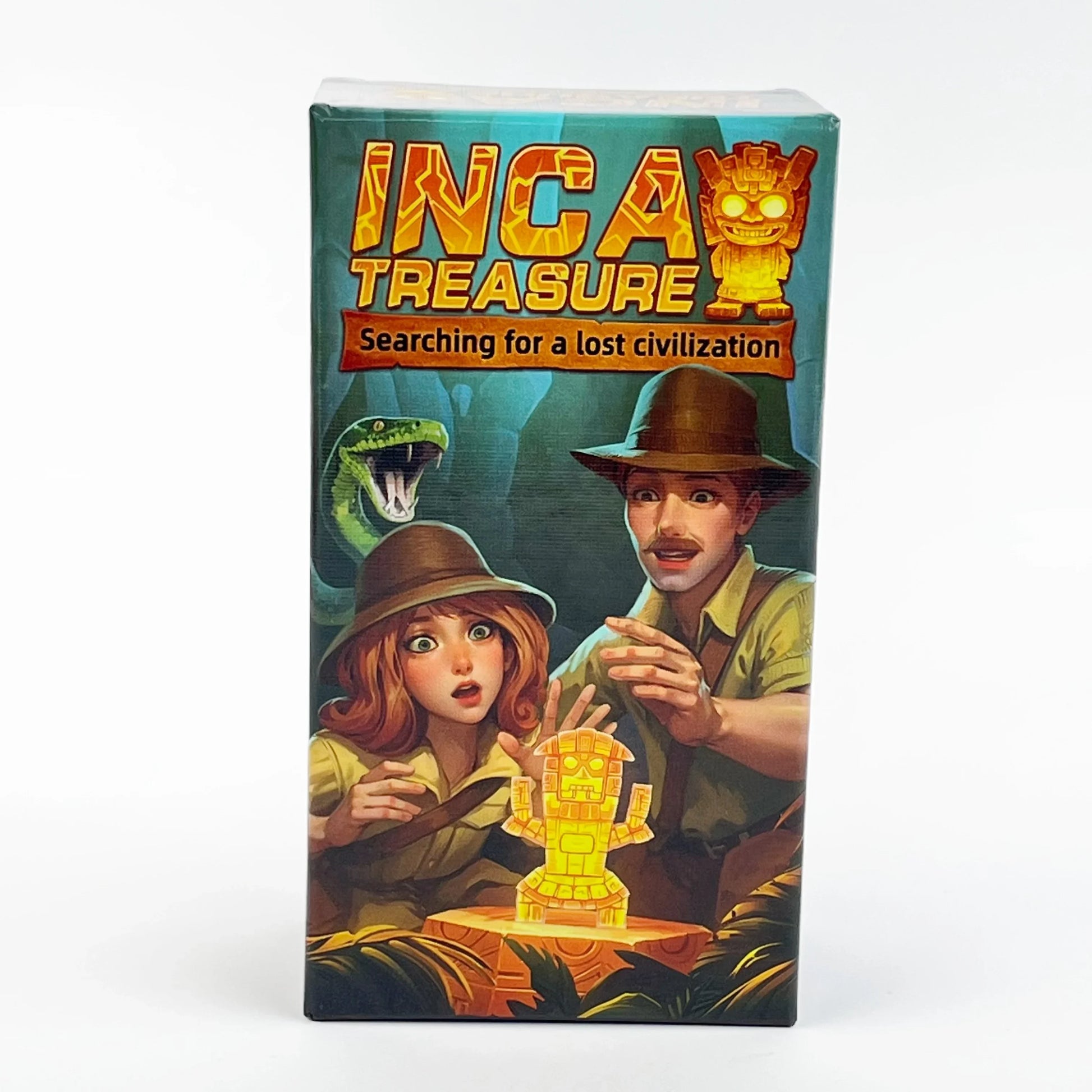 Incan Treasure Quest: Strategy Board Game for 3-8 Players (Ages 14+) – Bluff, Bet & Race to Survive!
