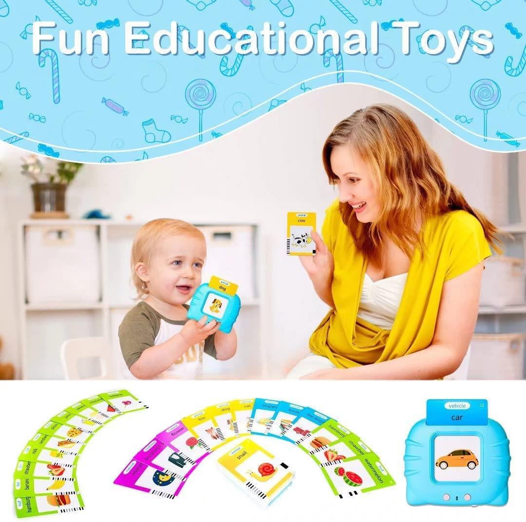 224 WORD TALKING FLASH CARDS EARLY LEARNING TOY 2-6 TODDLER CHILD PRESCHOOL BLUE
